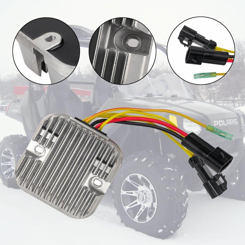 MOTOBULL 4012748 Voltage Regulator Rectifier Compatible With Polaris Ranger 500 800, RZR 800 EFI, Sportsman 500 800, 2010 2011 2012 2013 2014 - Image 5